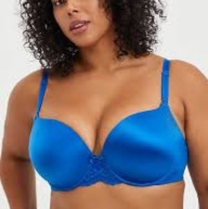 Torrid Push-Up T-Shirt Bra With 360° Back Smoothing Lapis Blue Size 38B NWT